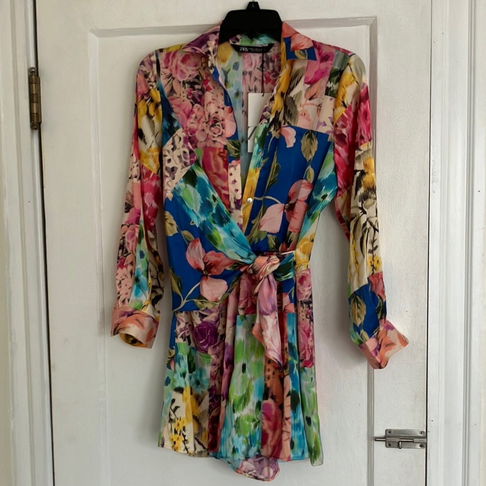 Zara Floral Multicolor Romper